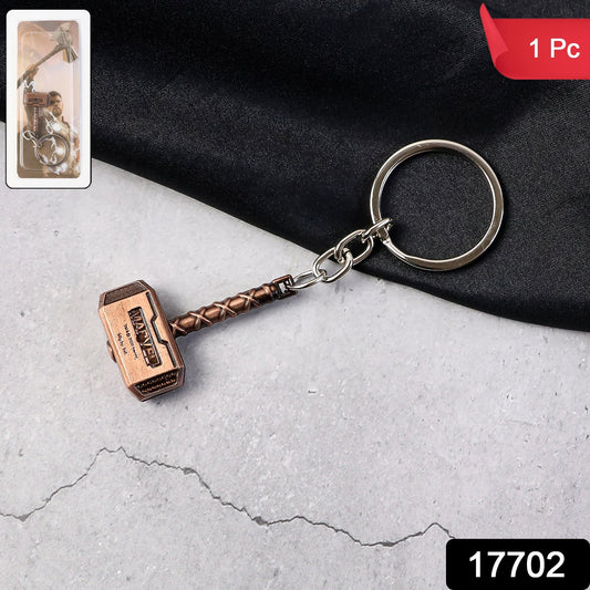 Metal Hammer Shape Keychain (1 Pc)